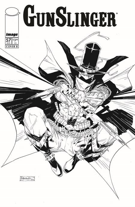 Image Comics NEW THIS WEEK GUNSLINGER SPAWN #57 CVR B CARLO BARBERI B&W VAR (VF/NM)