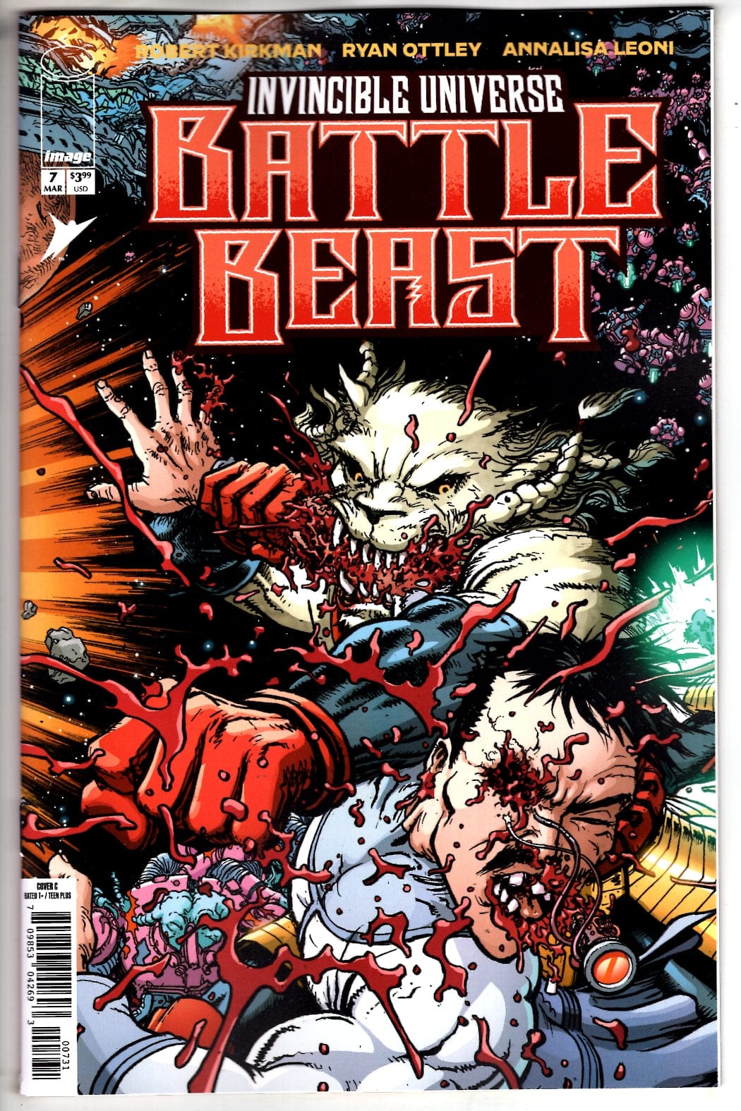 Image Comics NEW THIS WEEK INVINCIBLE UNIVERSE BATTLE BEAST #7 CVR C INC 1:10 CHRIS BURNHAM & BRIAN REBER VAR (VF/NM)