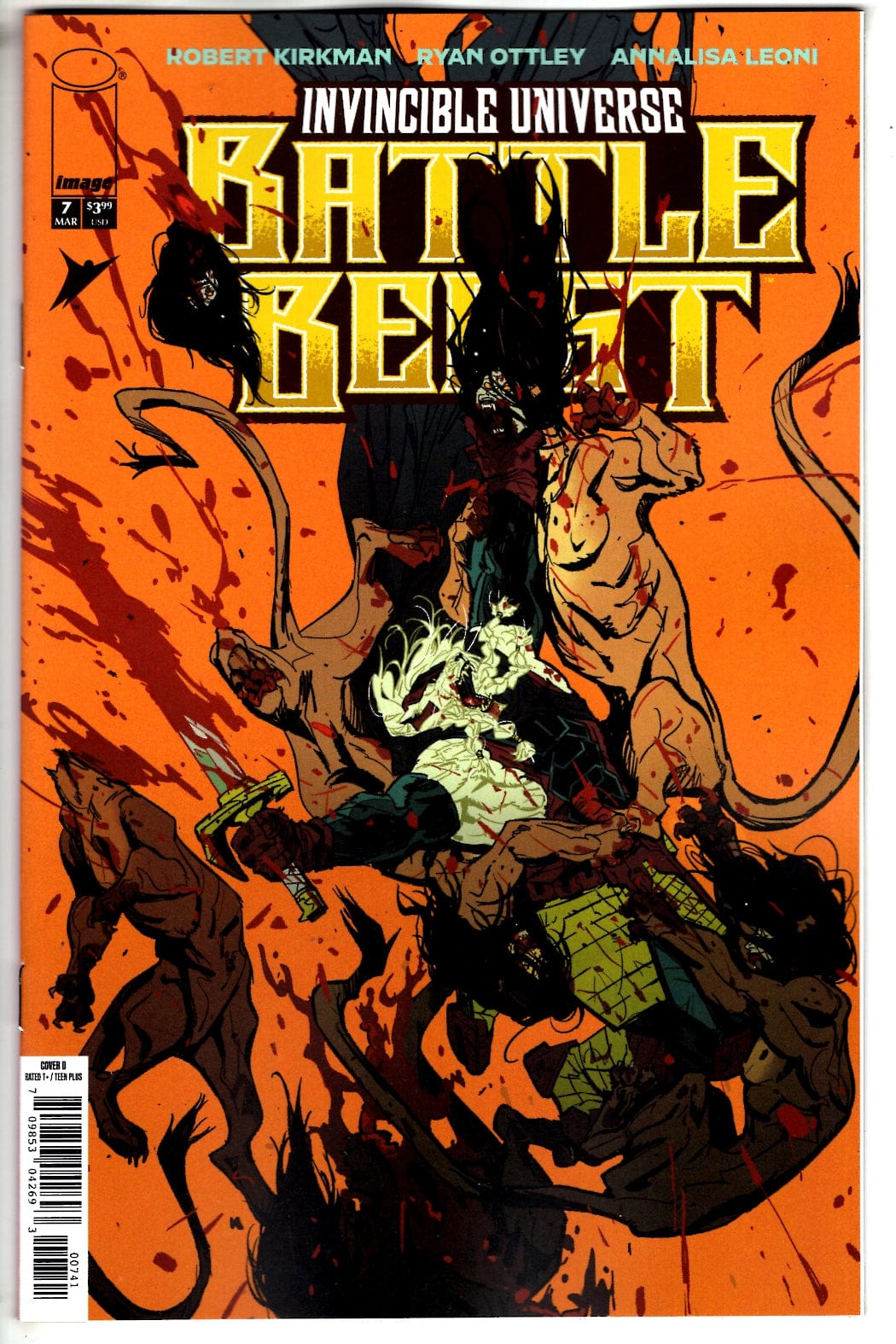 Image Comics NEW THIS WEEK INVINCIBLE UNIVERSE BATTLE BEAST #7 CVR D INC 1:25 ROSSI GIFFORD VAR (VF/NM)