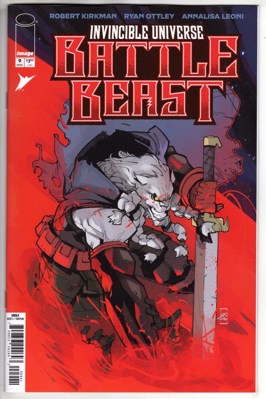 Image Comics NEW THIS WEEK INVINCIBLE UNIVERSE BATTLE BEAST #9 CVR D INC 1:25 LUDO LULLABI VAR (VF/NM)