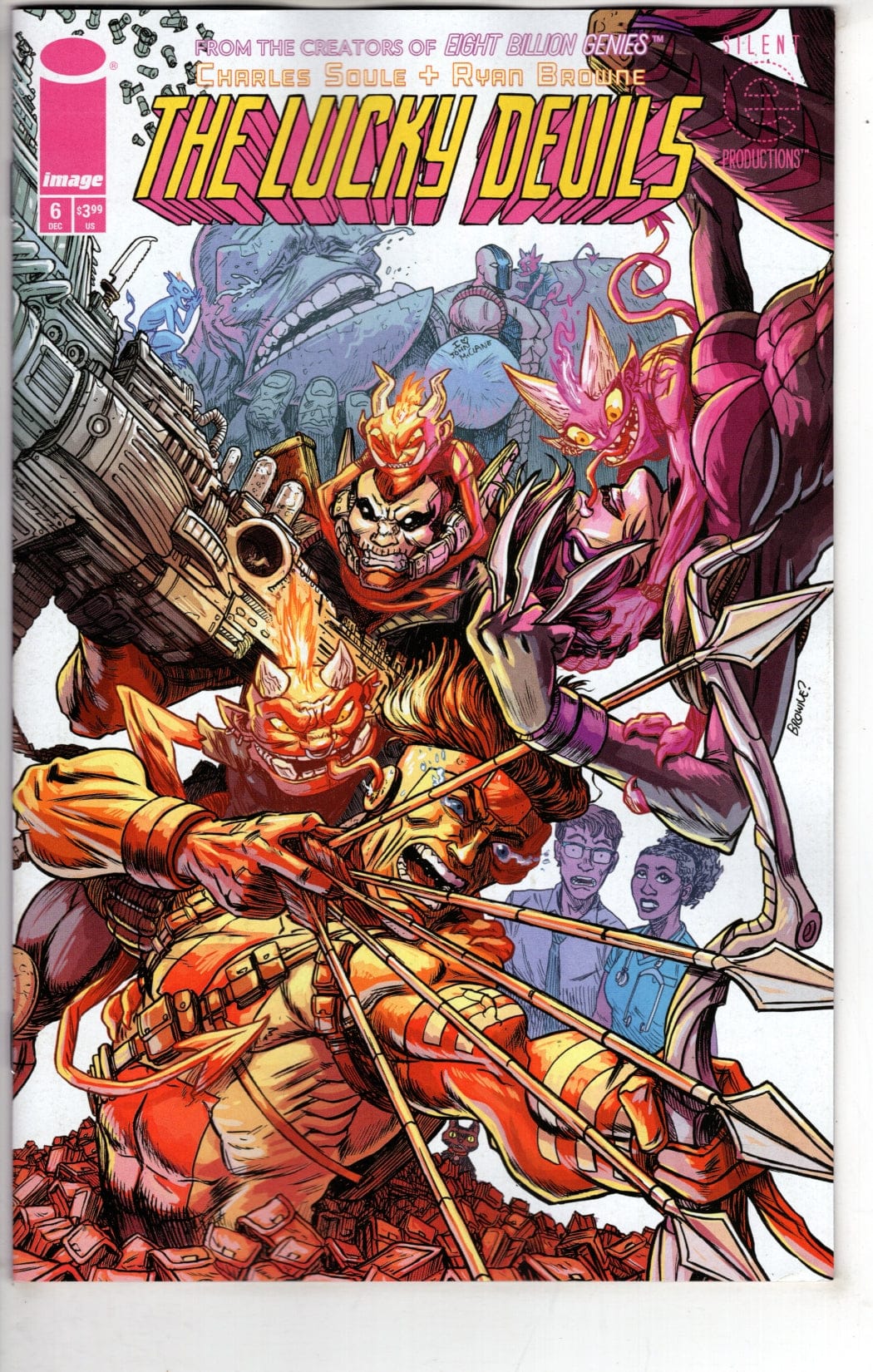 Image Comics NEW THIS WEEK LUCKY DEVILS #6 (OF 9) CVR C RYAN BROWNE YOUNGBLOOD TEAM UP VAR (MR) (VF/NM)
