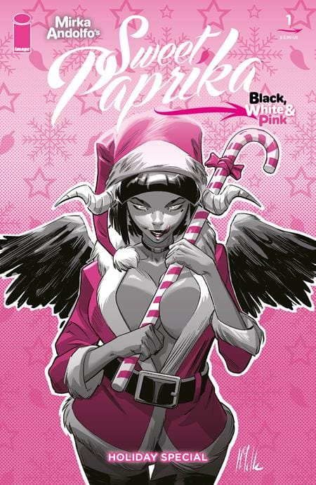 Image Comics NEW THIS WEEK MIRKA ANDOLFOS SWEET PAPRIKA BLACK WHITE & PINK HOLIDAY SPECIAL (ONE SHOT) CVR D MARCO FAILLA VAR (MR)