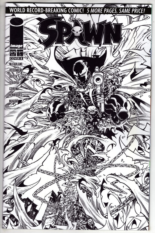 Image Comics NEW THIS WEEK SPAWN #375 CVR B HARVEY TOLIBAO B&W VAR (VF/NM)