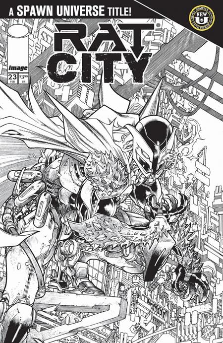 Image Comics NEW THIS WEEK SPAWN RAT CITY #23 CVR B HARVEY TOLIBAO B&W VAR (VF/NM)