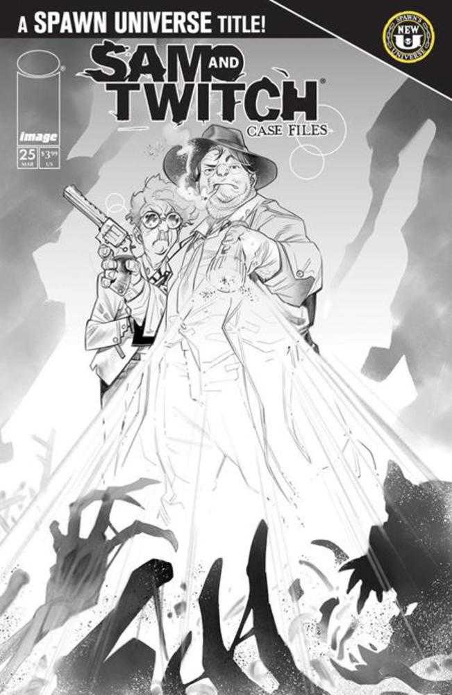 Image Comics NEW THIS WEEK Spawn Sam And Twitch Case Files #25 Cover B Ig Guara Black & White Variant