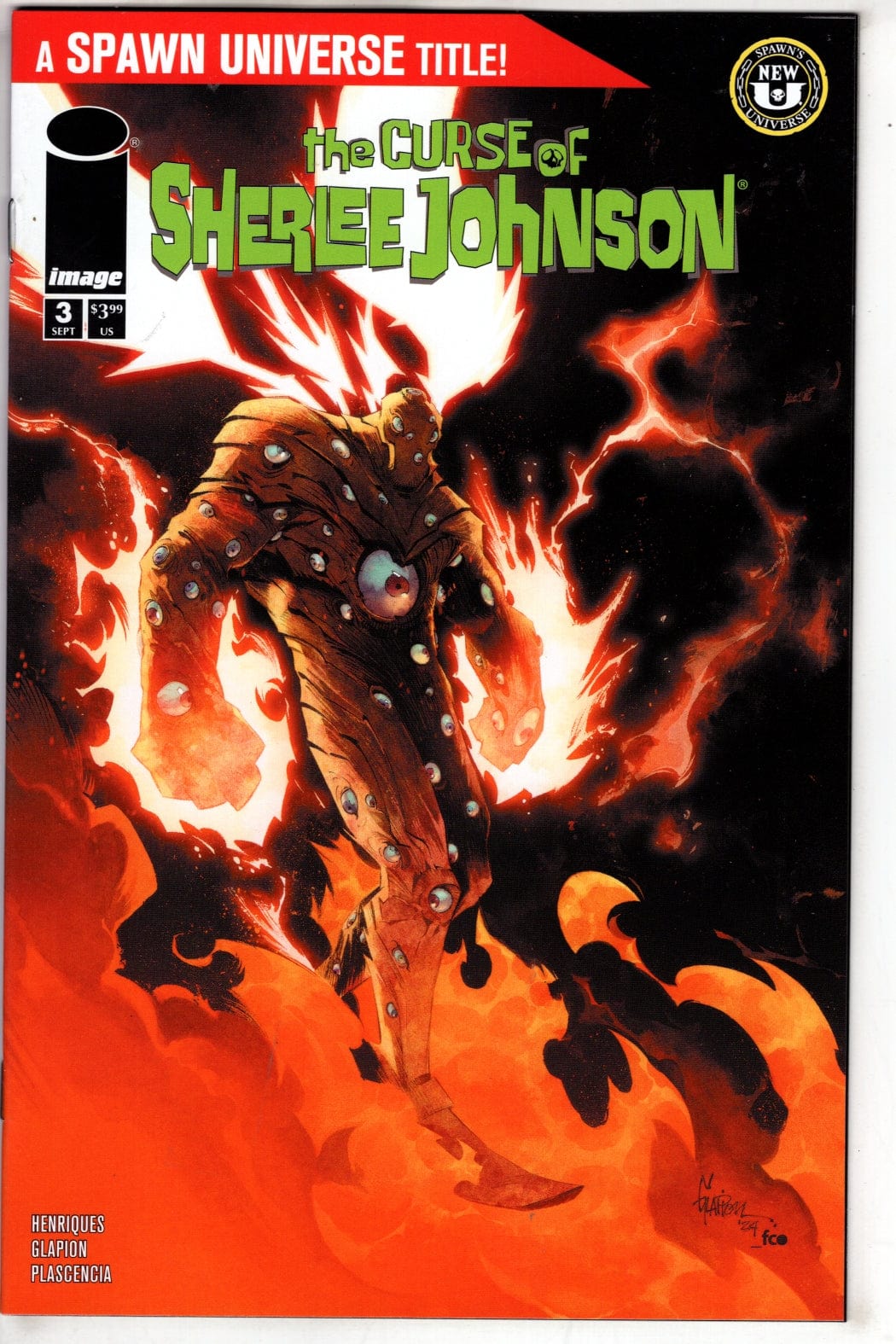Image Comics NEW THIS WEEK SPAWN THE CURSE OF SHERLEE JOHNSON #3 CVR A JONATHAN GLAPION