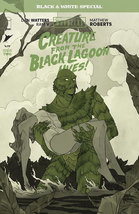 Image Comics NEW THIS WEEK UNIVERSAL MONSTERS CREATURE FROM THE BLACK LAGOON LIVES BLACK & WHITE SPECIAL #2 (OF 2) CVR B ABIGAIL LARSON VAR (VF/NM)