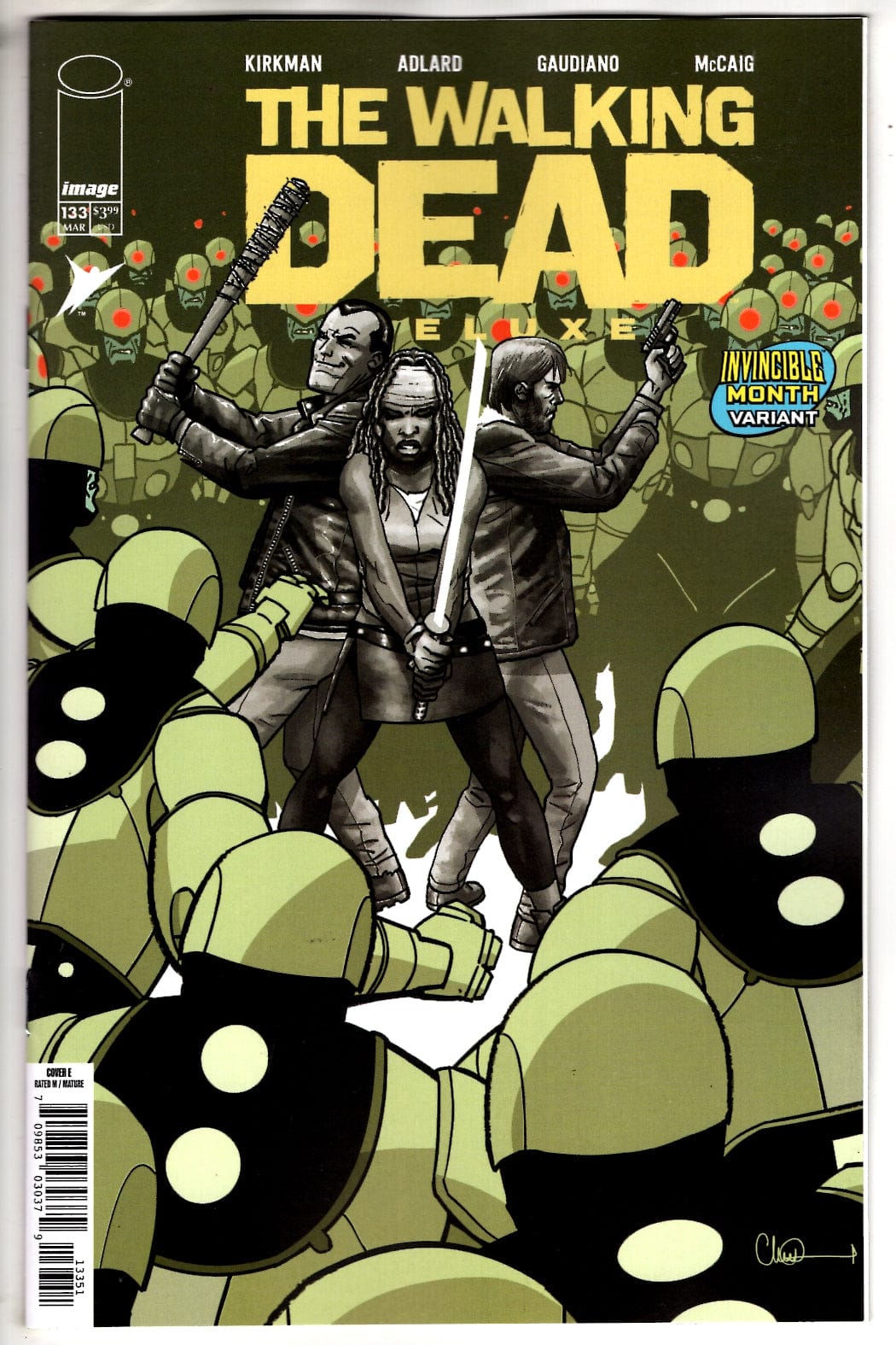 Image Comics NEW THIS WEEK WALKING DEAD DELUXE #133 CVR E DAVID FINCH & DAVE MCCAIG INVINCIBLE TEAM UP VAR (MR)