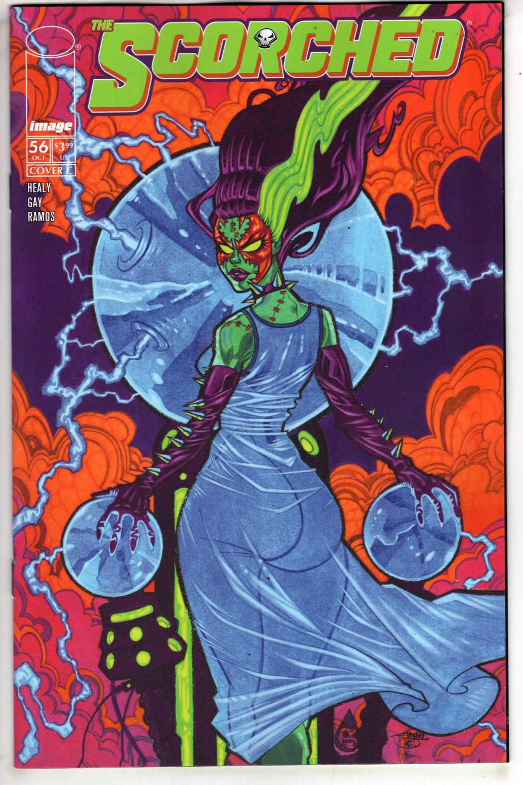 SPAWN SCORCHED #56 CVR C SHAWN CRYSTAL HALLOWEEN MONSTER VAR (VF/NM) - Packrat Comics