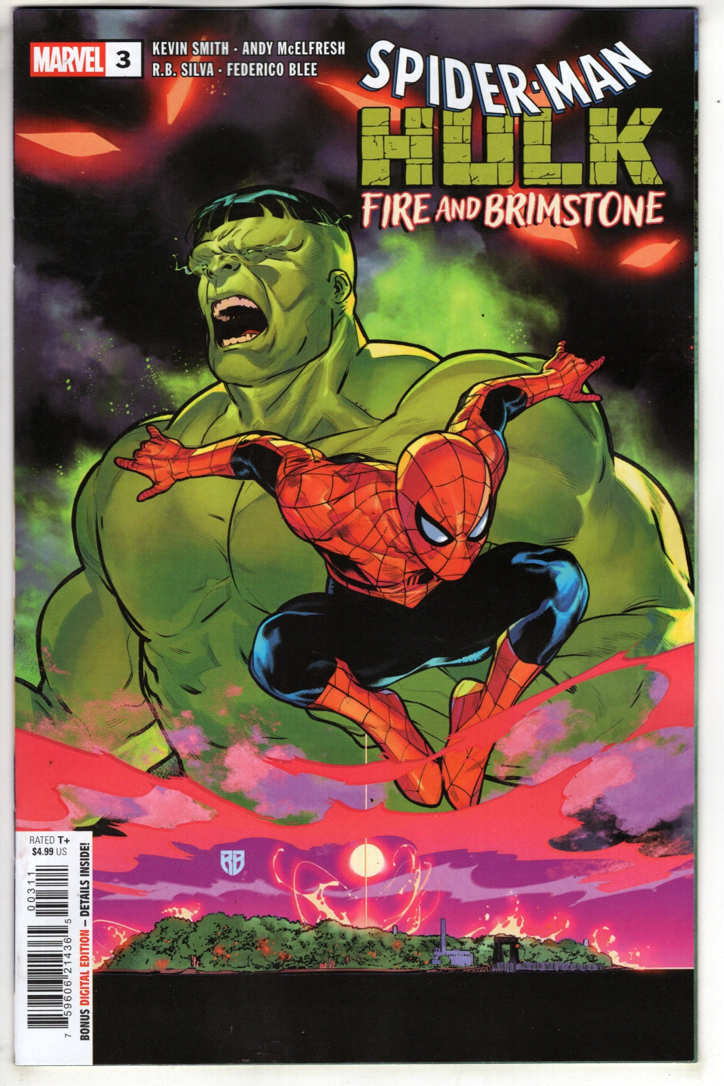 SPIDER-MAN/HULK: FIRE AND BRIMSTONE #3 (VF/NM) - Packrat Comics