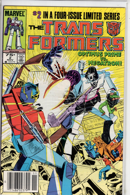 The Transformers #2 CVR A N Marvel 1984 VF - Packrat Comics