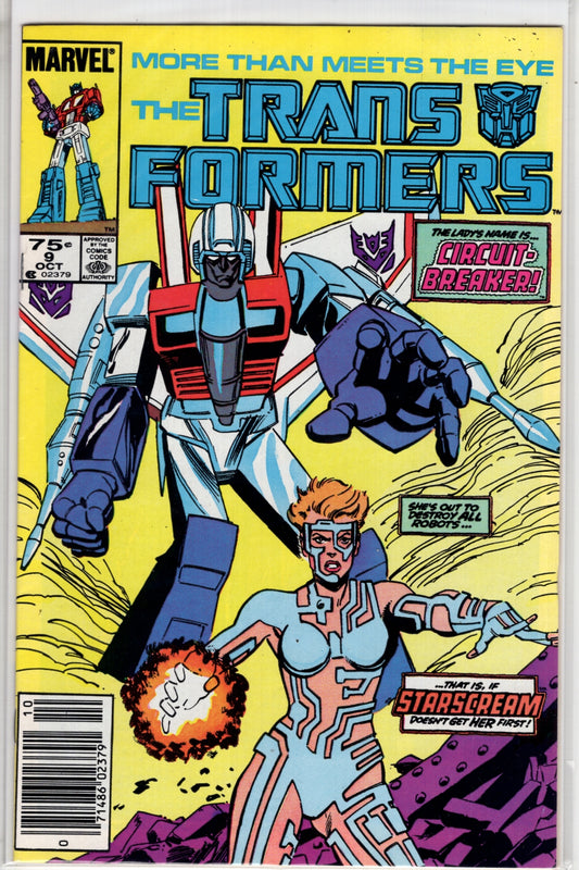 The Transformers #9 CVR A Marvel 1985 VF - Packrat Comics
