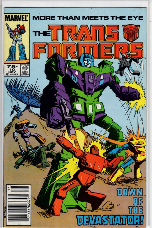 The Transformers #10 CVR A Marvel 1985 VF - Packrat Comics