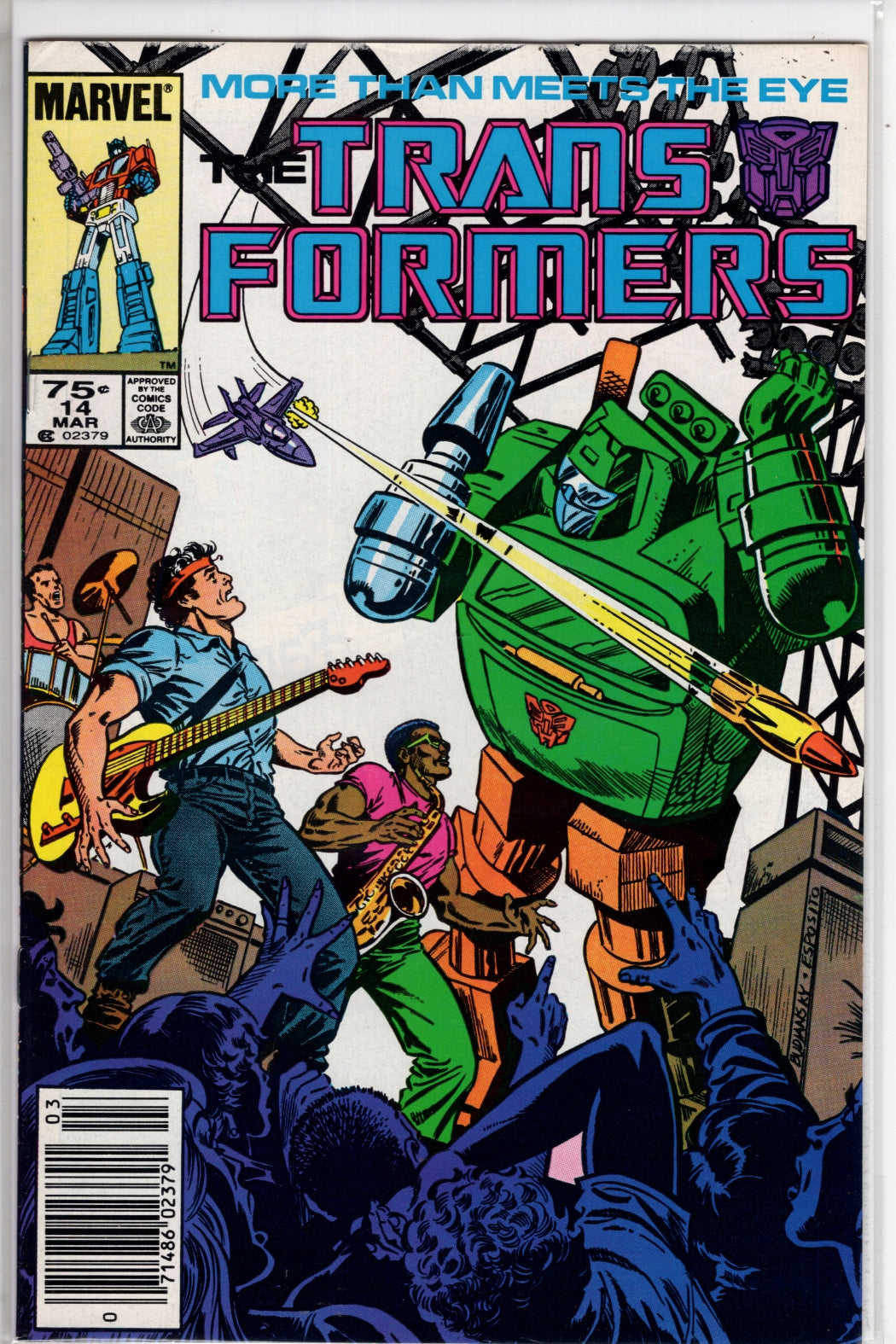 The Transformers #14 CVR A Marvel 1985 VF - Packrat Comics