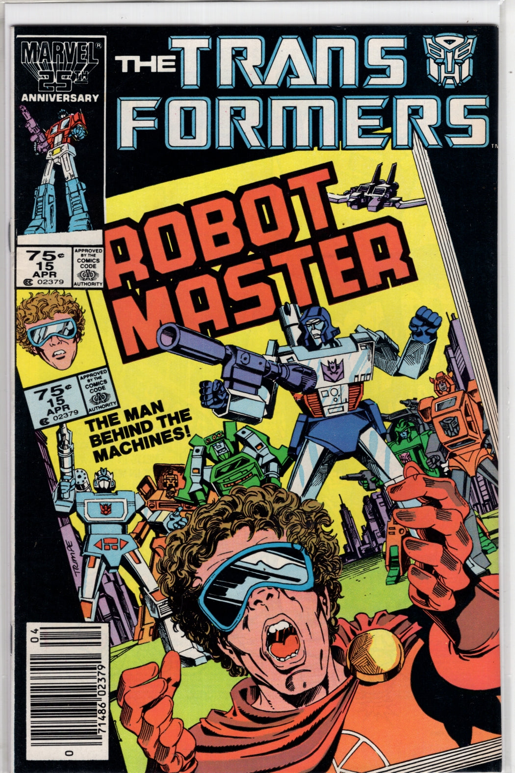 The Transformers #15 CVR A Marvel 1986 VF - Packrat Comics