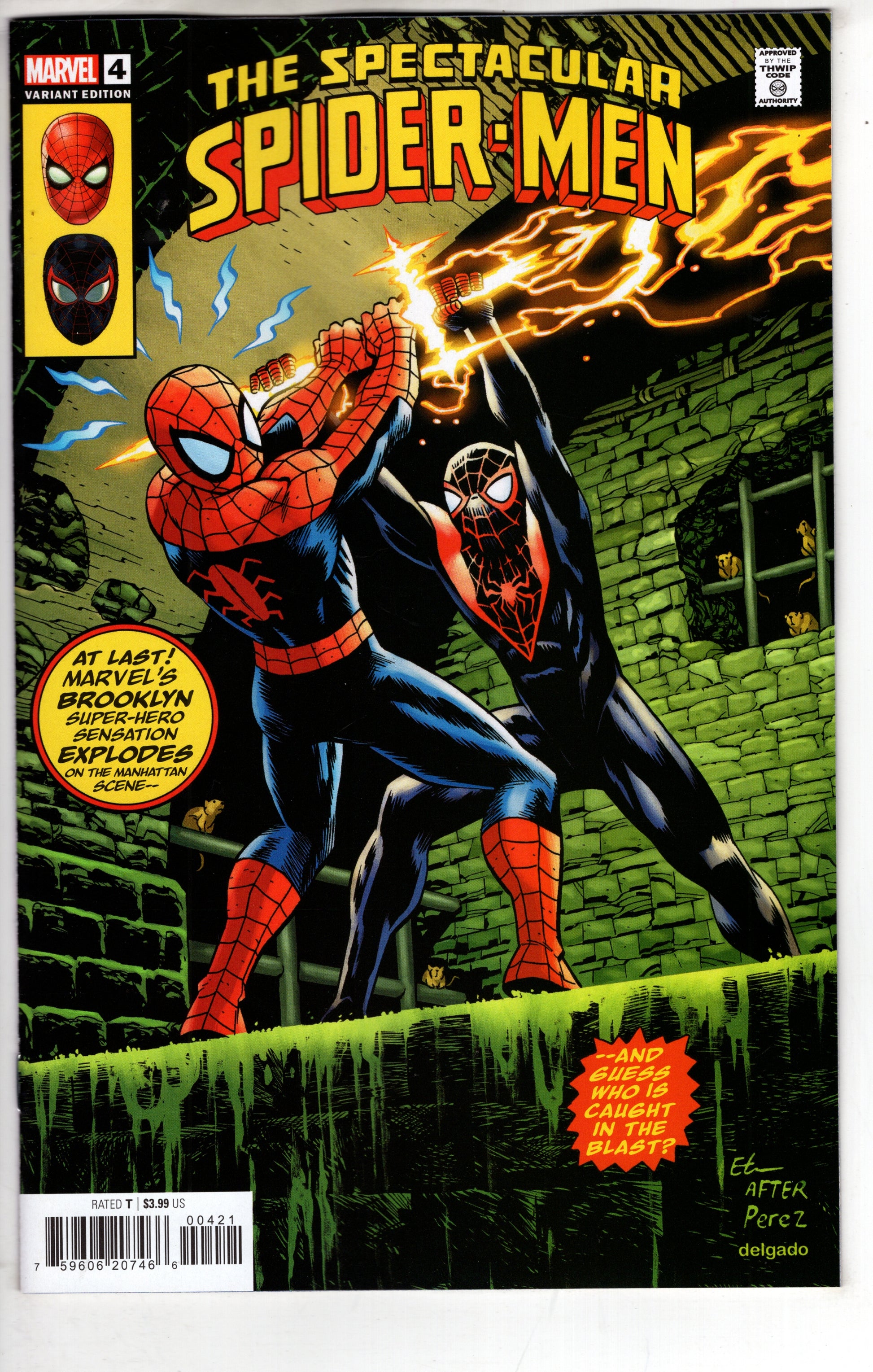 MARVEL PRH COMIC BOOK SPECTACULAR SPIDER-MEN #4 ETHAN YOUNG HOMAGE VARIANT