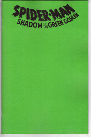SPIDER-MAN SHADOW OF GREEN GOBLIN #1 GREEN BLANK CVR VAR - Packrat Comics