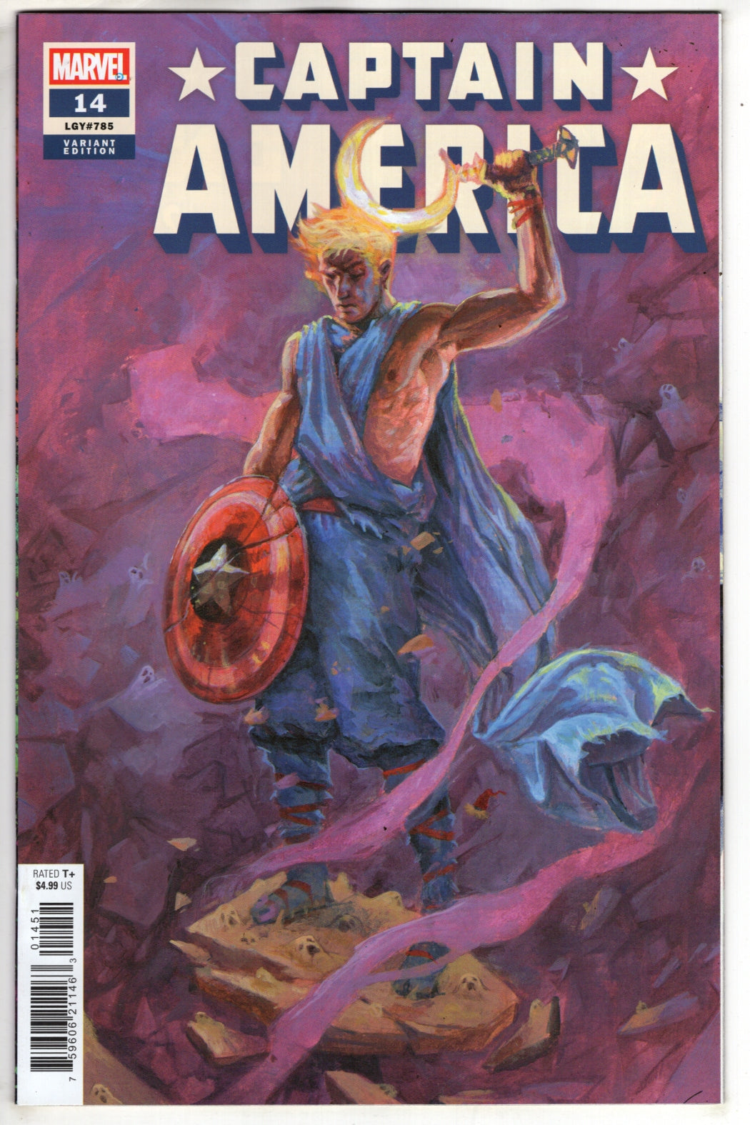 CAPTAIN AMERICA #14 DOMENICO CAVA VARIANT [ARM] (VF/NM)