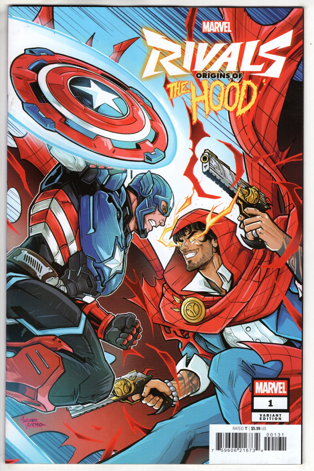 ORIGINS OF THE HOOD: MARVEL RIVALS #1 LUCIANO VECCHIO SPOILER VARIANT (VF/NM)