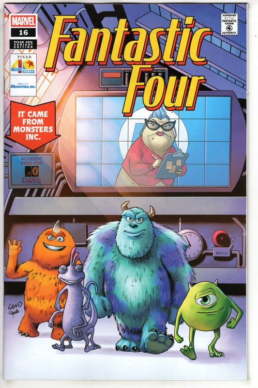 FANTASTIC FOUR #16 GREG LAND PIXAR 40TH VARIANT (VF/NM)