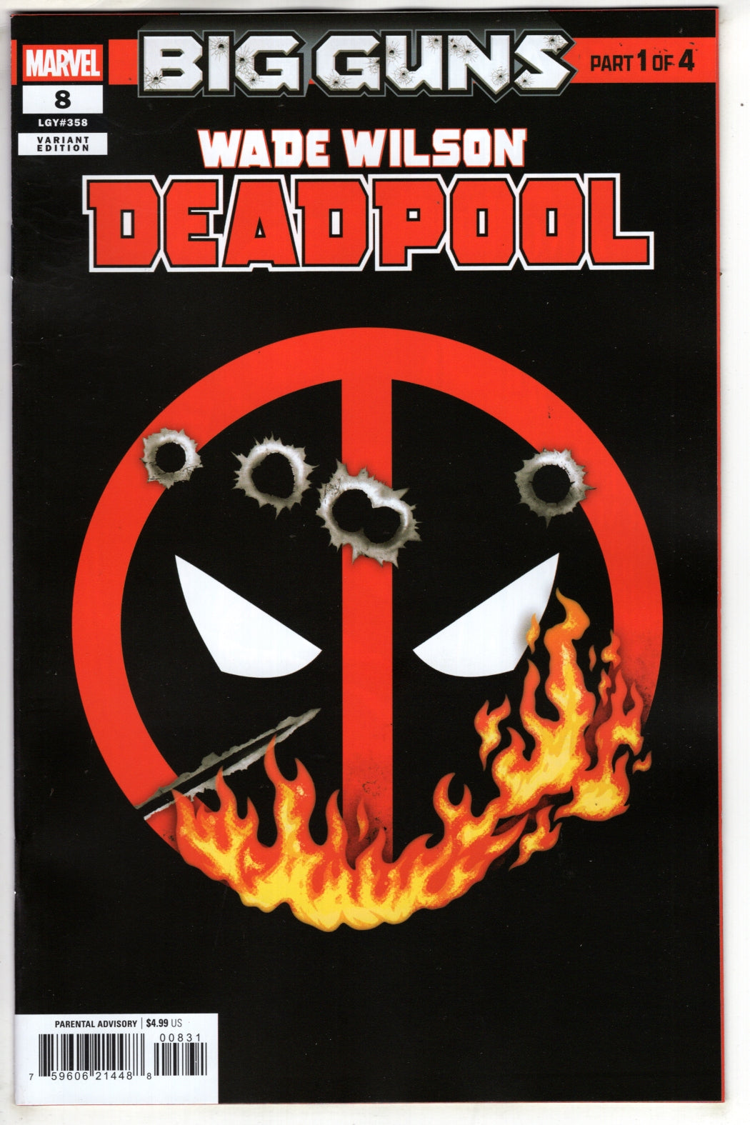 WADE WILSON: DEADPOOL #8 CROSSOVER LOGO VARIANT [BG] (VF/NM)