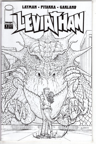 LEVIATHAN #1 CVR C 10 COPY INCV PITARRA B&W (MR) - Packrat Comics