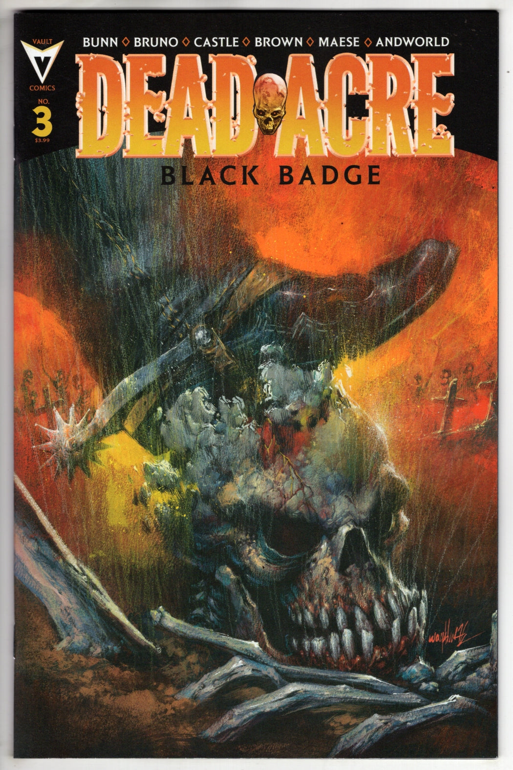 DEAD ACRE #3 CVR C INC 1:20 JONATHAN WAYSHAK VAR (VF/NM)