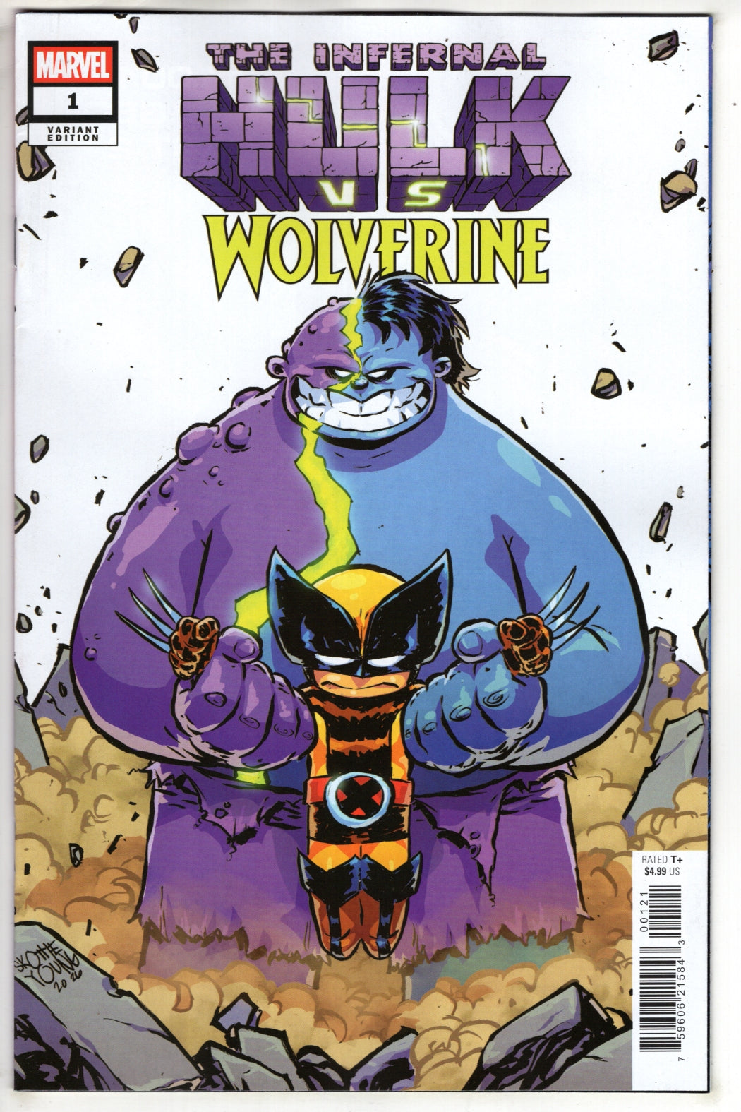INFERNAL HULK VS. WOLVERINE #1 SKOTTIE YOUNG VARIANT (VF/NM)
