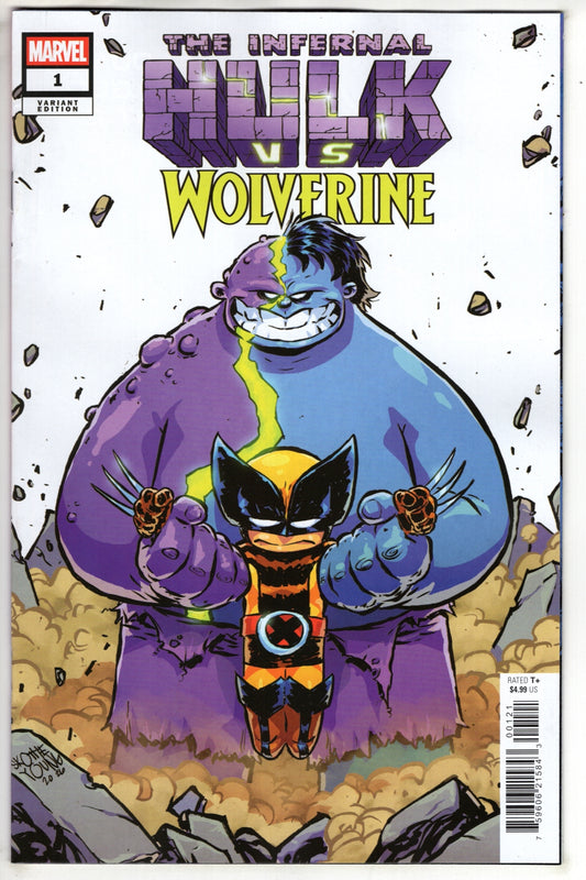 INFERNAL HULK VS. WOLVERINE #1 SKOTTIE YOUNG VARIANT (VF/NM)
