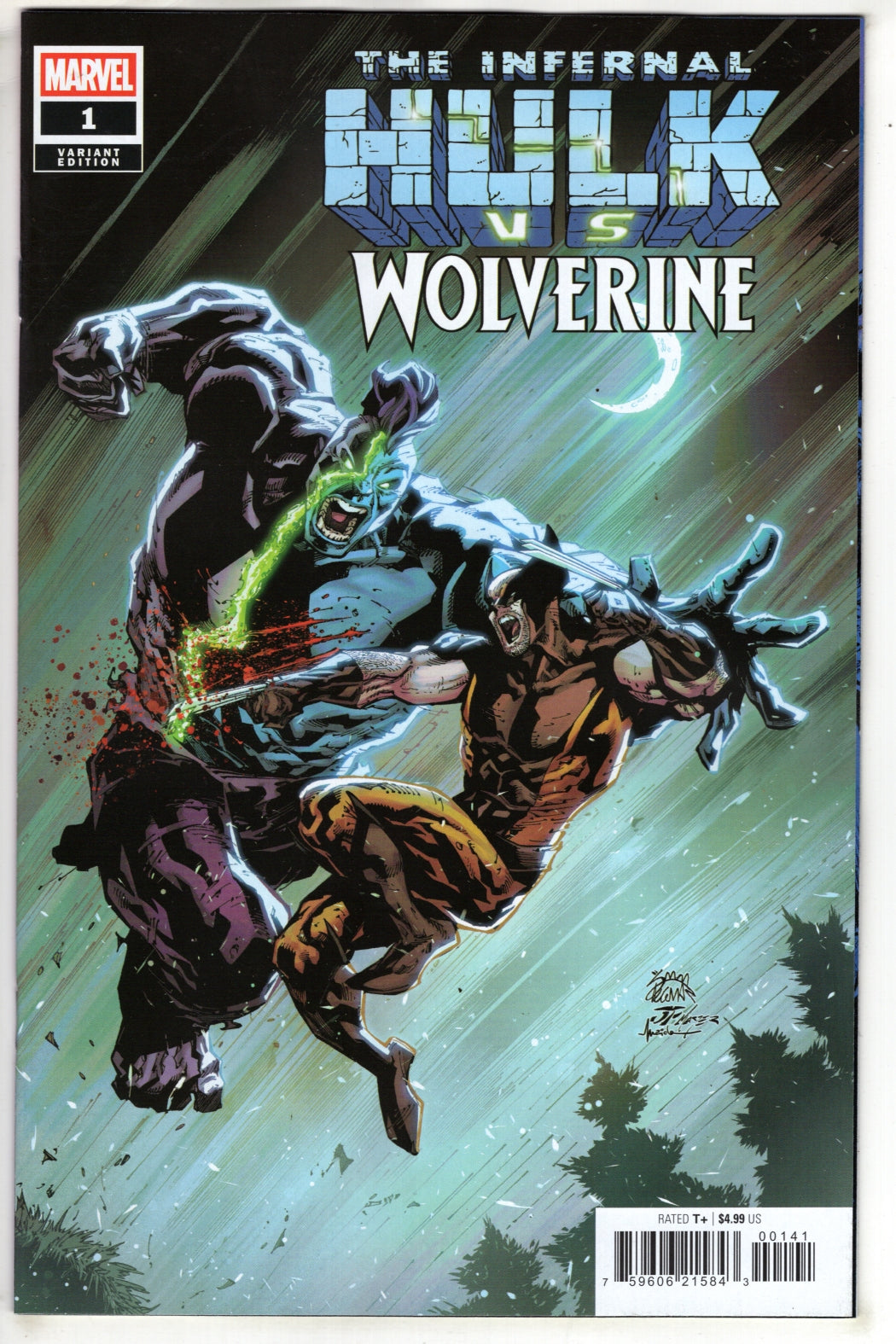 INFERNAL HULK VS. WOLVERINE #1 RYAN STEGMAN VARIANT (VF/NM)