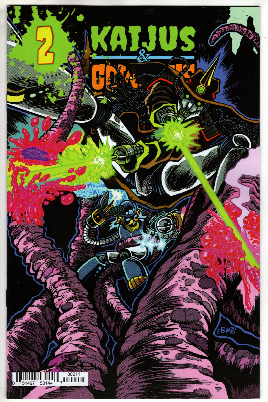 KAIJUS & COWBOYS #2 (OF 12) CVR A FRANKIE B WASHINGTON (VF/NM)
