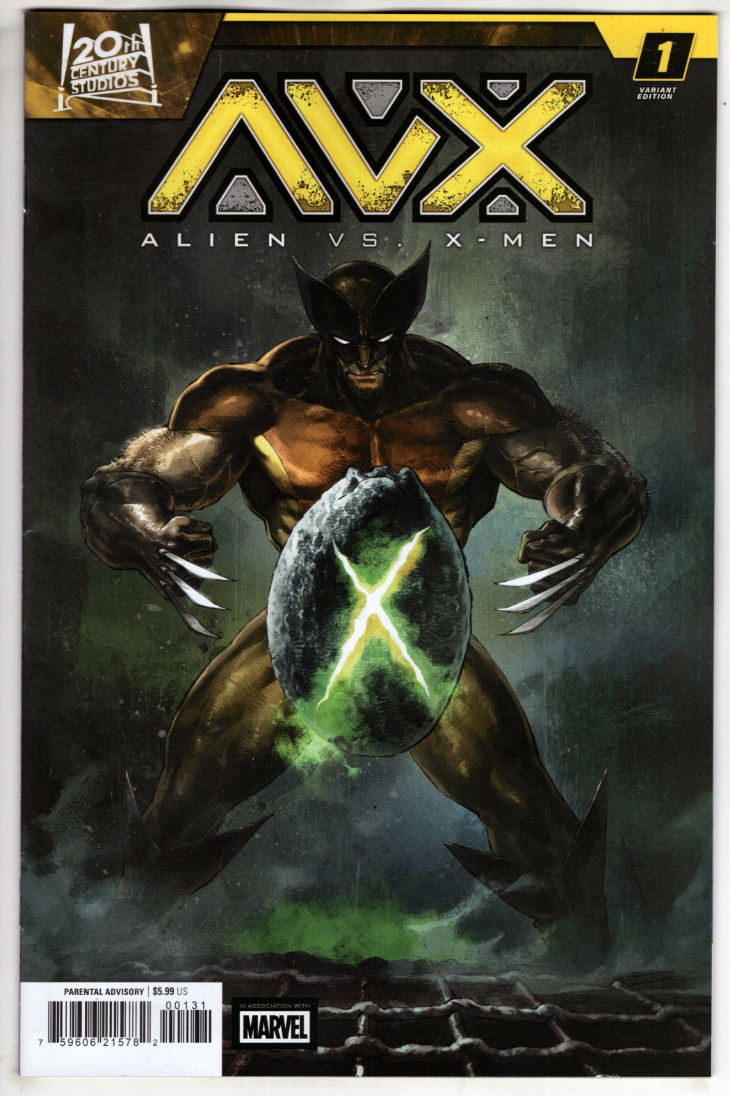 ALIEN VS. X-MEN #1 ALAN QUAH POSTER HOMAGE VARIANT (VF/NM)