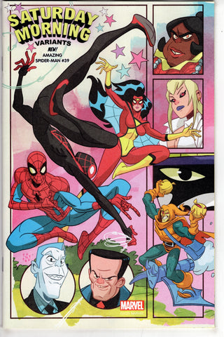 AMAZING SPIDER-MAN #39 GALLOWAY SATURDAY MORNING CONNECT - Packrat Comics