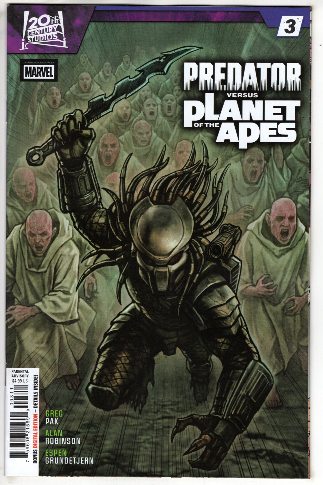 PREDATOR VS. THE PLANET OF THE APES #3 (VF/NM)
