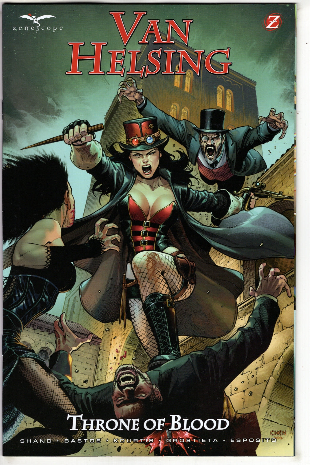 VAN HELSING THRONE OF BLOOD (ONE SHOT) CVR A SEAN CHEN (VF/NM)