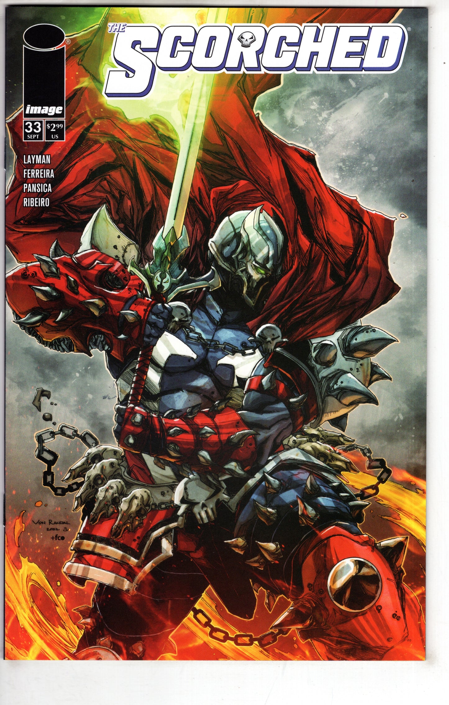 IMAGE COMIC BOOK Spawn Scorched #33 Cover B Von Randal Variant