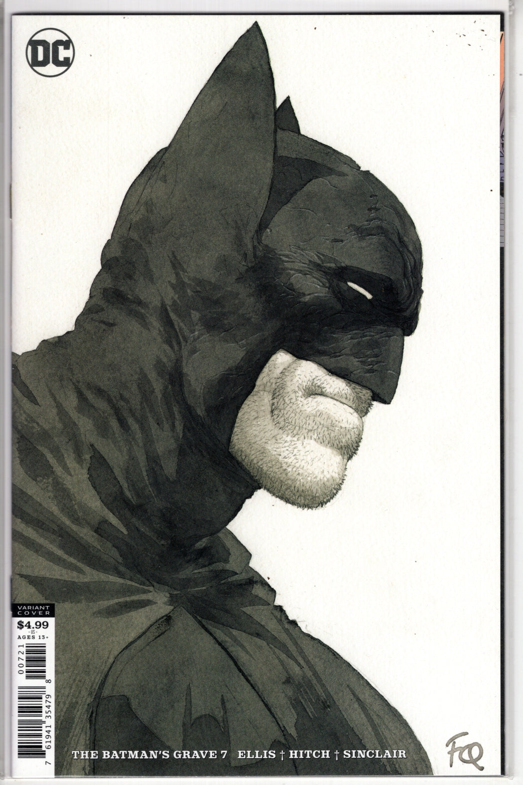 BATMANS GRAVE #7 (OF 12) CARD STOCK F QUITELY VAR ED VF/NM
