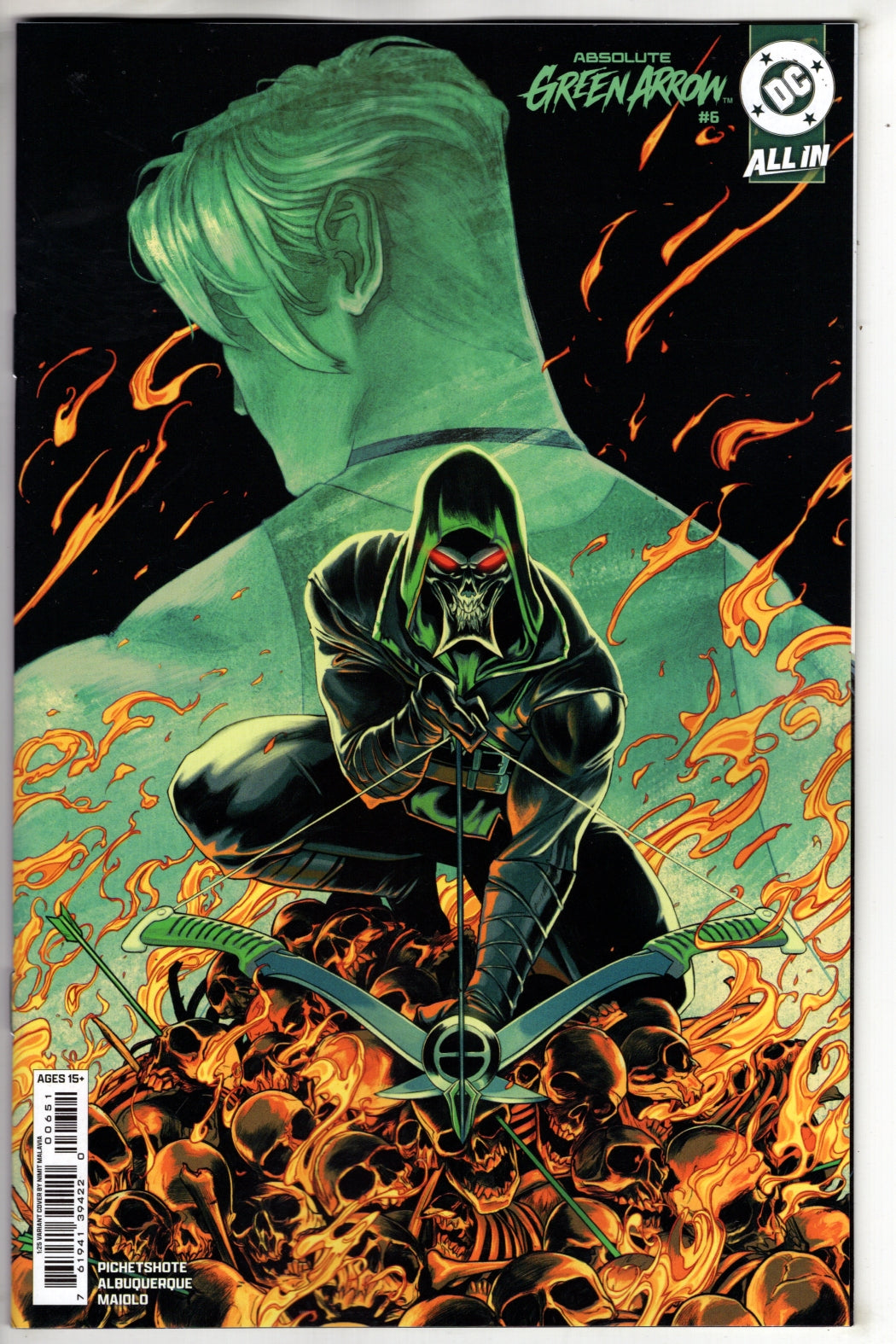 ABSOLUTE GREEN ARROW #6 (OF 12) CVR E INC 1:25 NIMIT MALAVIA CARD STOCK VAR (VF/NM)