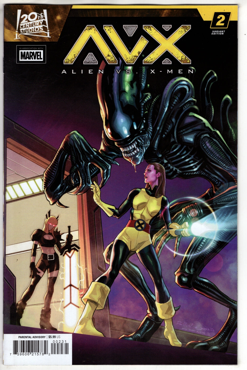 ALIEN VS. X-MEN #2 TONY DANIEL VARIANT (VF/NM) - Packrat Comics