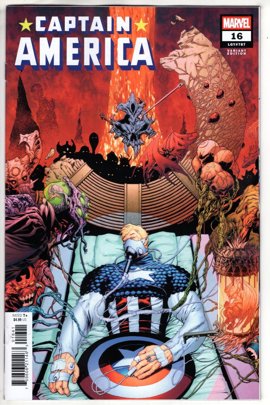 CAPTAIN AMERICA #16 TONY PARKER VARIANT (VF/NM) - Packrat Comics