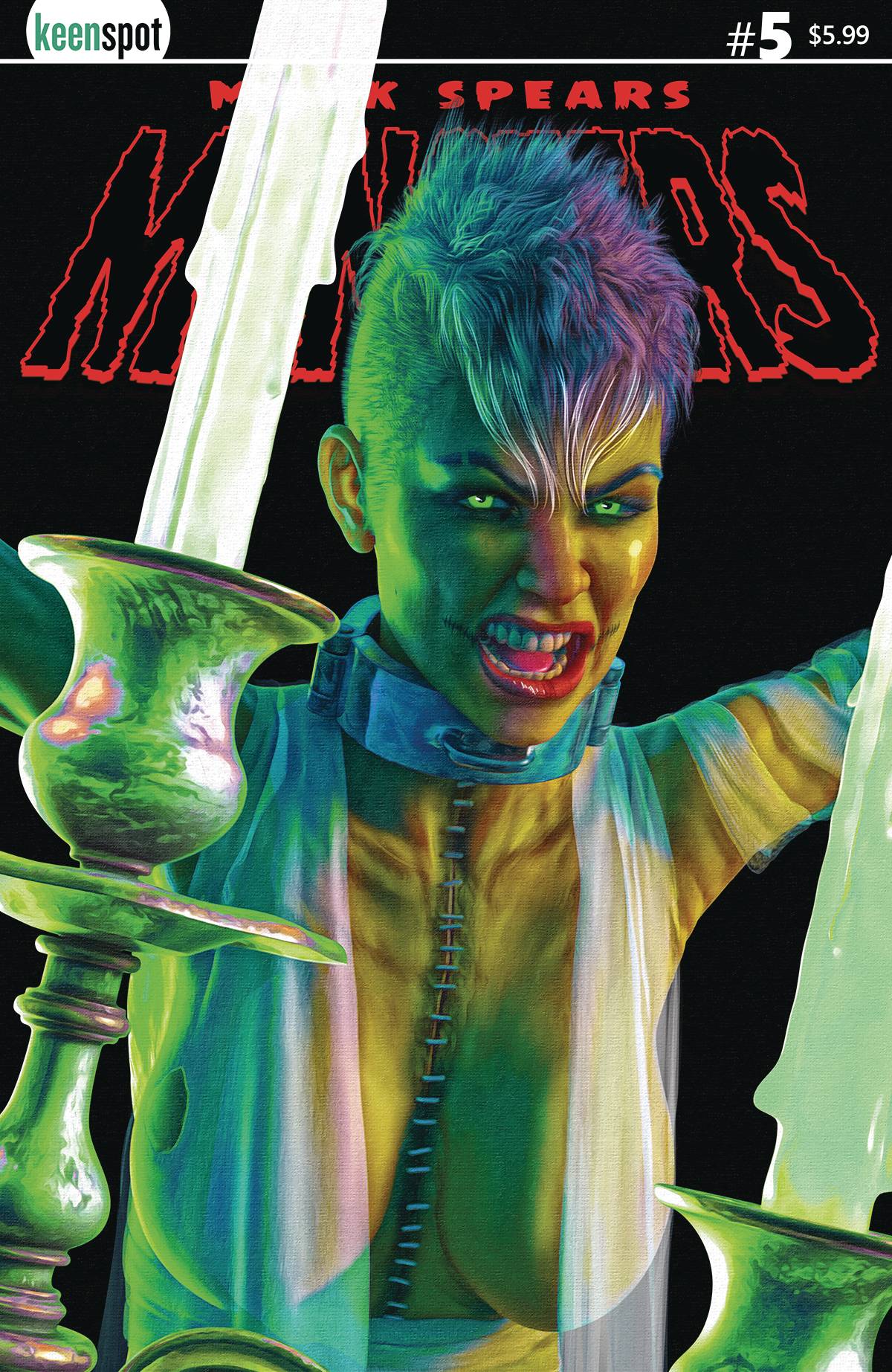KEENSPOT ENTERTAINMENT COMIC BOOK MARK SPEARS MONSTERS #5 CVR B MARK SPEARS HAIRCUT VAR