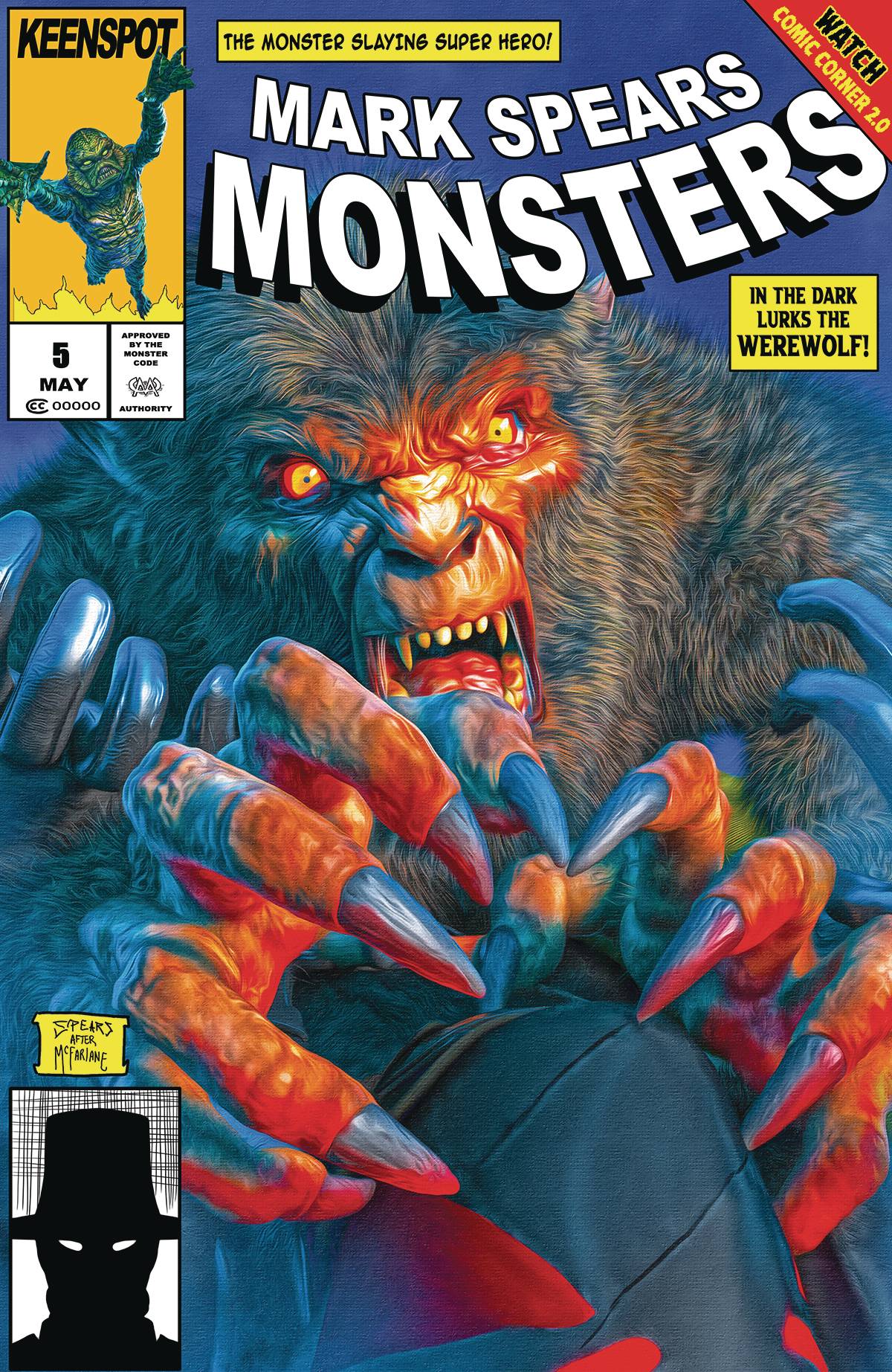 KEENSPOT ENTERTAINMENT COMIC BOOK MARK SPEARS MONSTERS #5 CVR C MARK SPEARS ASM #313 HOMAGE VAR