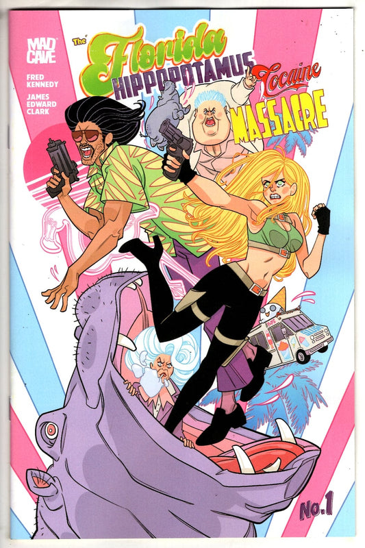 MAD CAVE STUDIOS NEW THIS WEEK FLORIDA HIPPOPOTAMUS COCAINE MASSACRE #1 (OF 4) Second Printing (MR) (VF/NM)