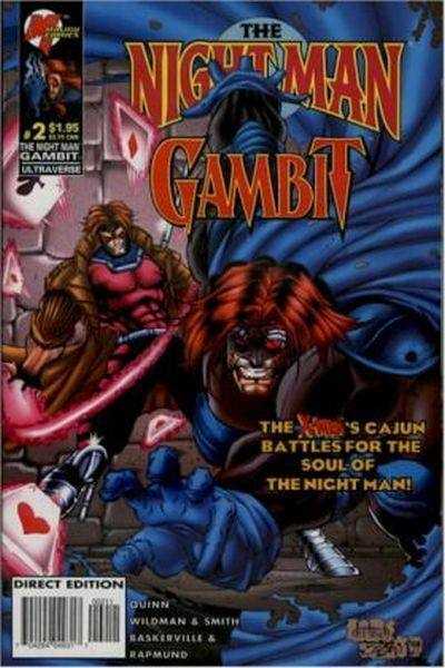 Malibu COMIC BOOK The Night Man/Gambit #2 (VF/NM)