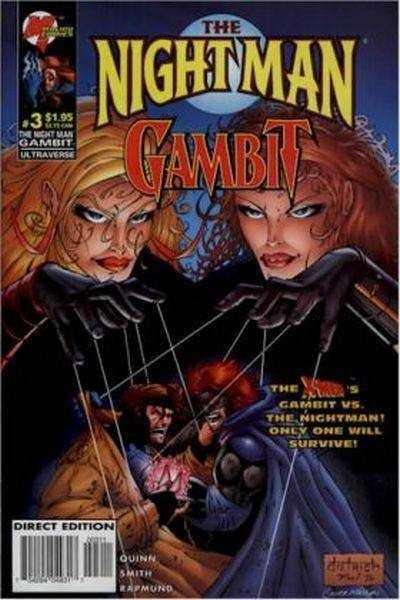 Malibu COMIC BOOK The Night Man/Gambit #3 (VF/NM)