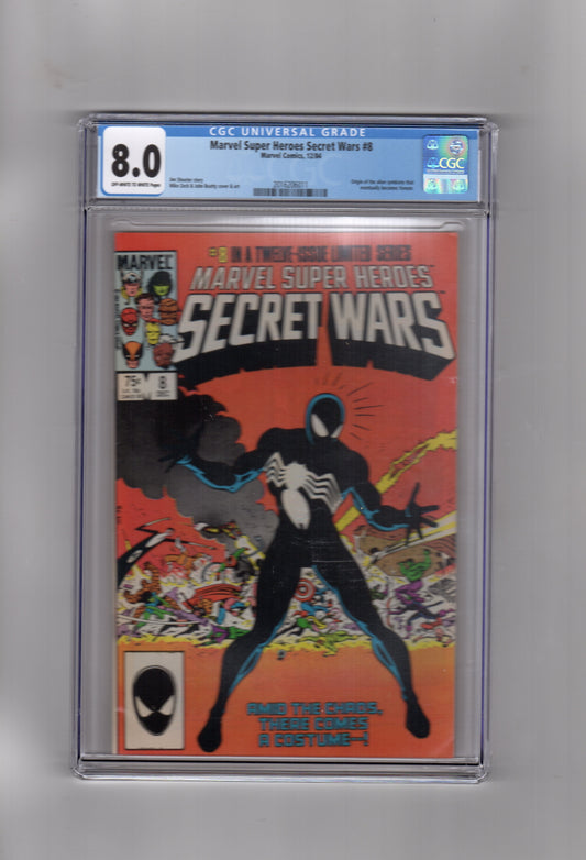 MARVEL CGC Comic MARVEL SUPER HEROES SECRET WARS #8 CGC 8.0