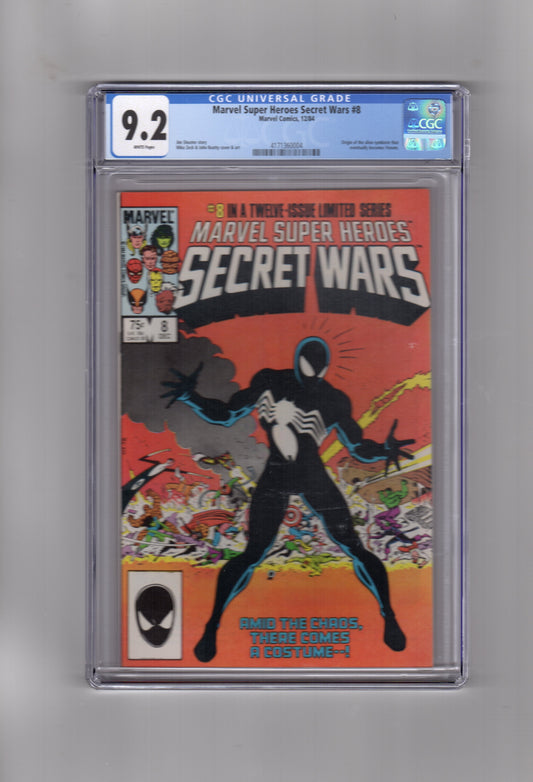 MARVEL CGC Comic MARVEL SUPER HEROES SECRET WARS #8 CGC 9.2