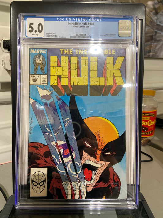 MARVEL CGC INCREDIBLE HULK # 340  CGC 5.0