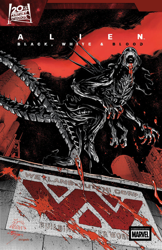 Marvel COMIC BOOK Alien: Black  White & Blood