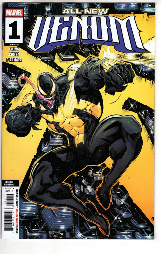 Marvel COMIC BOOK All New Venom #1 Iban Coello 2 Nd Printing Variant (VF/NM)